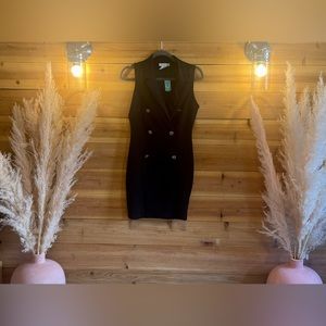 🤍NWT🤍 STUDIO 1011 Black Mini Short Sleeve Collared Dress